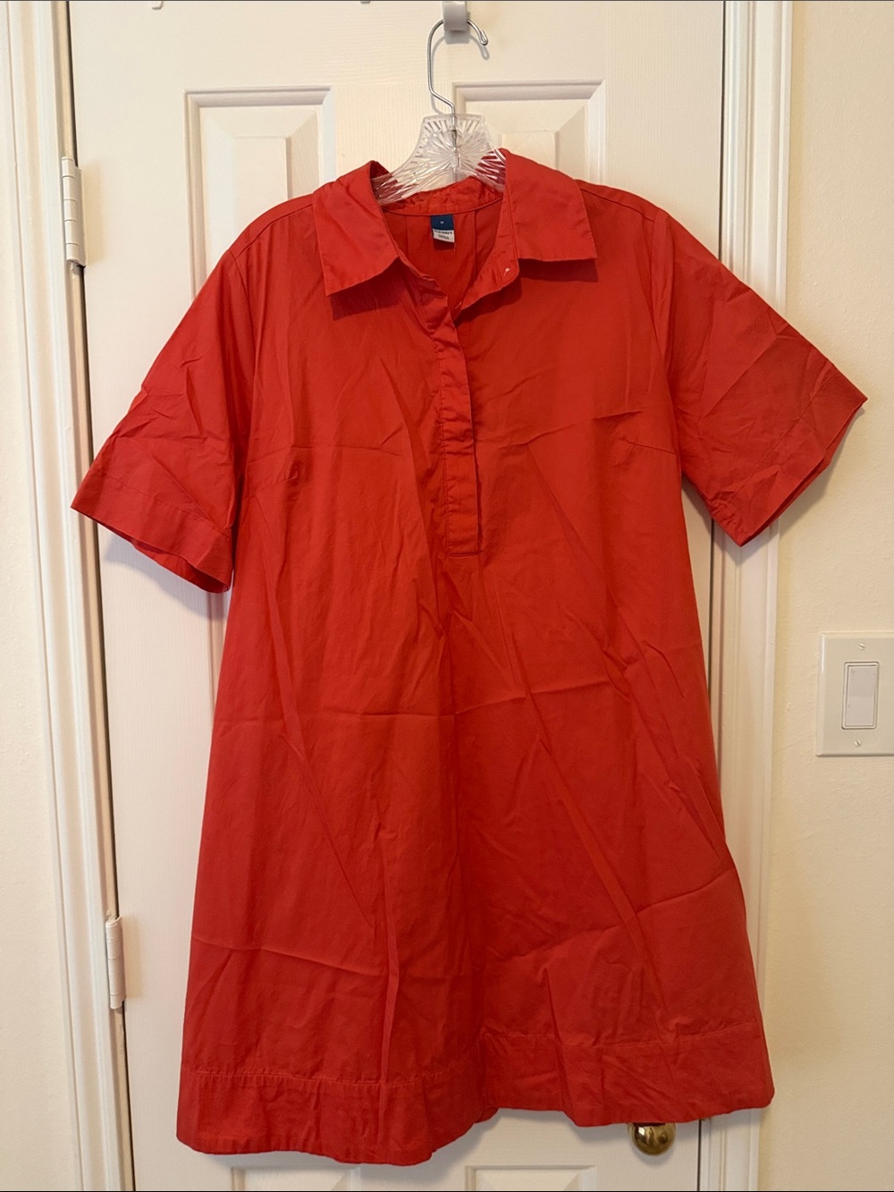 Old Navy Terracotta Short-Sleeve Collared Mini Dress